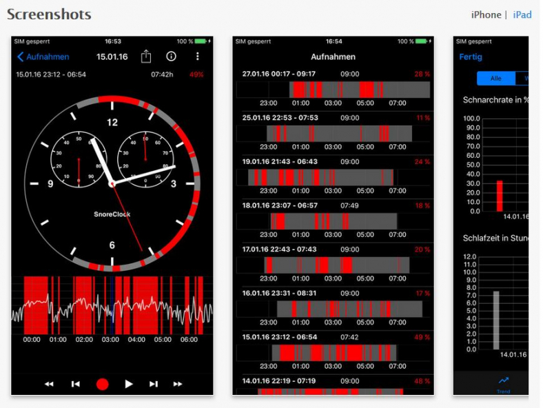 Schnarch-App snoreclock-4 apple-iphone-ipad